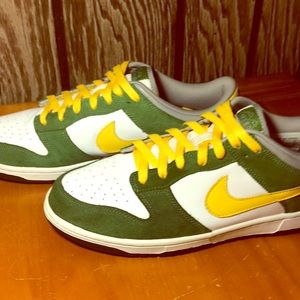 Nike Dunk Low 6.0; Green/Yellow/Gray/White
